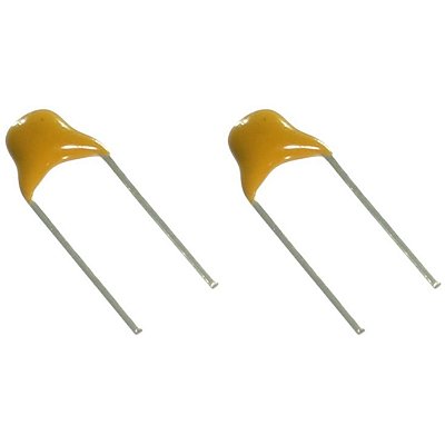 MLCC 4K7 50V 5.08mm Capacitor Cerâmico PTH Amarelo 10%