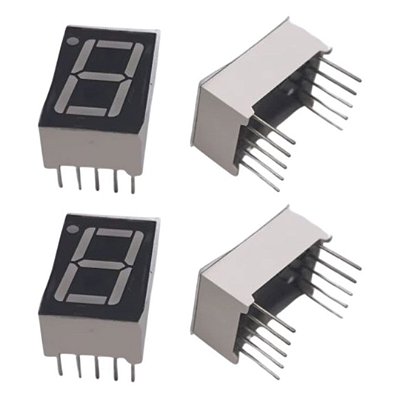 Display LED Azul 1 Dígito 0.56 Polegadas 10 Vias Cátodo Comum (5611AB)