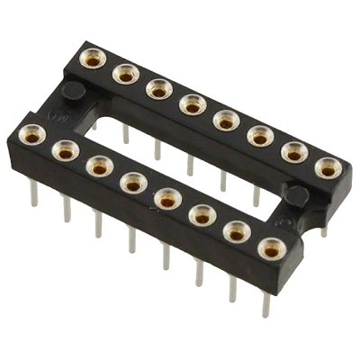 Soquete DIP Torneado 16P CPT-16 Para Placas PTH