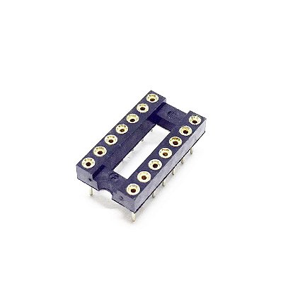 Soquete 14 Pinos Torneado CPT-14 PTH/DIP para Circuitos Integrados