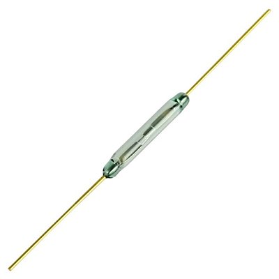 Ampola Reed 14×2mm Dourada - Chave Magnética de Proximidade