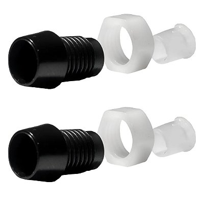 Suporte para LED 5mm com Rosca - Plástico Preto (1936)