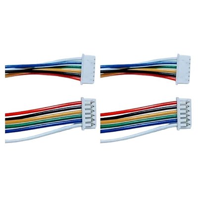 Micro Conector JST SH 6P 1.25mm + Chicote 15cm Fio 28AWG