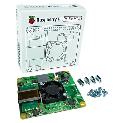 Placa HAT PoE+ para Raspberry Pi com Cooler Integrado