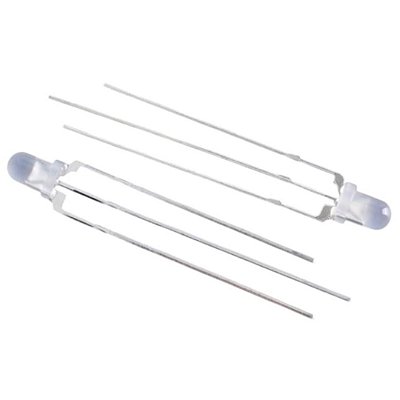 LED Bicolor Quelighting 3mm Verde/Amarelo - 3 Pinos (QLLP02YYGF-316)