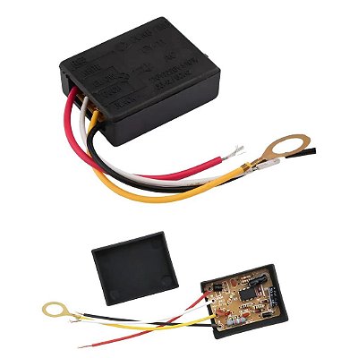 Dimmer de Toque Preto Bivolt 40W com 3 Níveis para Abajures