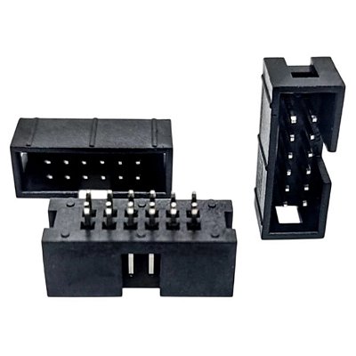 Header Macho 12 Vias 2x6 Reto 180° Sem Ejetor – DS1013-12SSIB1-B-0