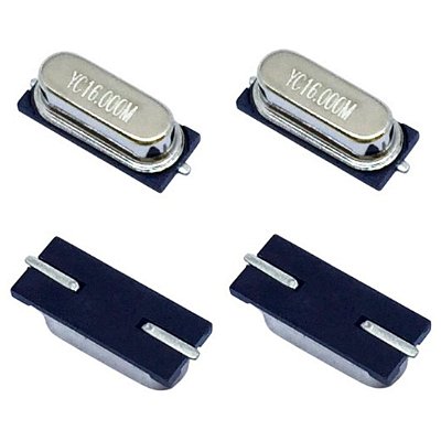 Oscilador de Quartzo SMD 16MHz Meia Caneca para Eletrônica