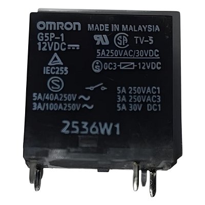 Relé de Potência OMRON G5P-1 Bobina 12VDC 4 Pinos