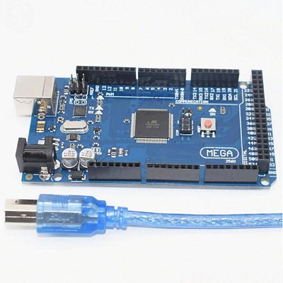 Placa Microcontrolador Arduino Mega 2560 R3 com Chip 16U2 e USB