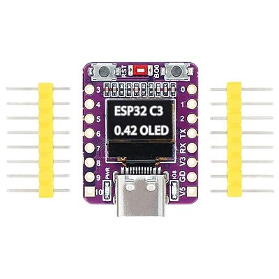 Módulo ESP32-C3 0.42" OLED – Conectividade WiFi + Bluetooth, USB Tipo C