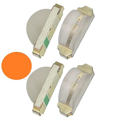 HT-110UD – LED SMD 1204 Cor Laranja 605nm Ultrabrilhante 20mA