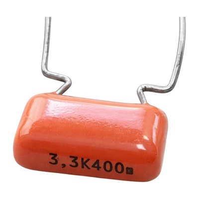 Capacitor Filme Poliéster 3.3nF (3K3) 400V Pitch 10mm