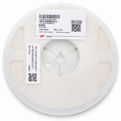 0603CG680J500NT – Capacitor Cerâmico 68pF 50V SMD 0603 5% - Rolo 4.000