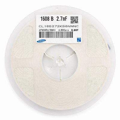 CL10B272KB8NNNC Capacitor 2.7nF 50V X7R 1608/0603 10% – Rolo 4.000pcs