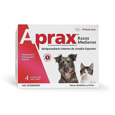 Aprax 04 Comprimidos Raças Pequenas e Médias