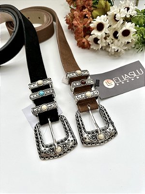 Cinto Boho Camurça 3 Pontos