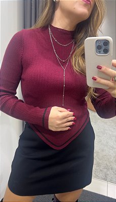 Cropped Tricot Ponta Nina