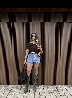 Blusa Canelada Twist - ALCANCE JEANS