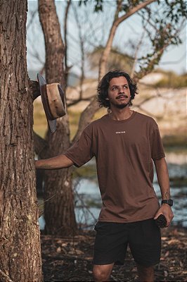 Camiseta Natural Futuro - Marrom