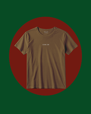 Camiseta Natural Futuro Marrom - Infantil