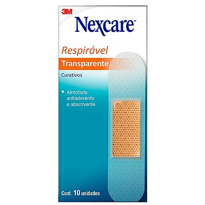 Curativo Transparente 3M 10 Und - Nexcare