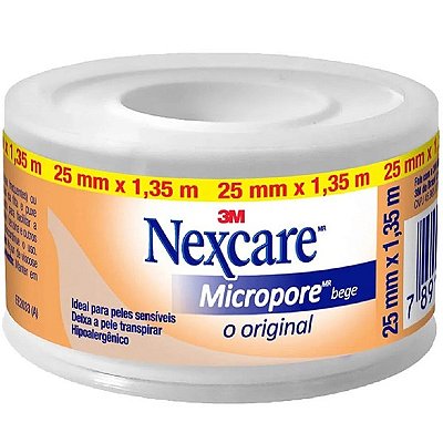 Fita Micropore Bege 3M Nexcare 25mm x 1,35m dp