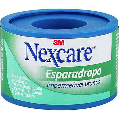 Esparadrapo Impermeável Branco 3M 25mm x 3,0m - Nexcare