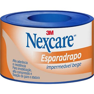 Esparadrapo Impermeável Bege 3M 25mm x 3,0m - Nexcare