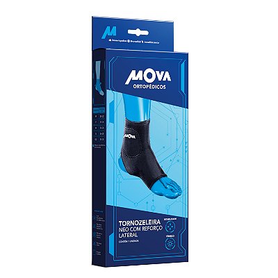 Tornozeleira Neoprene Reforço Lateral Mova P