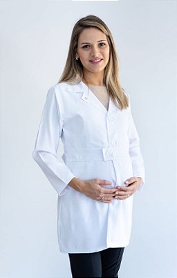 Jaleco Feminino Microfibra Gabardine para gestantes
