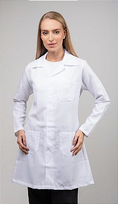 Jaleco Feminino Acinturado Oxford