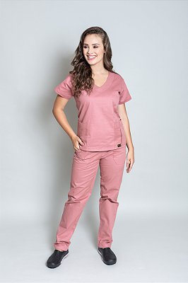 Scrub Feminino Sarja Rose