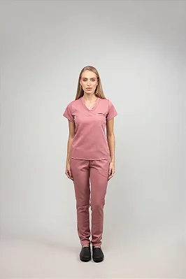 Conjunto Feminino Gabardine Premium Decote V