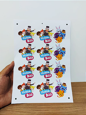 Folha A4 de adesivos destacáveis