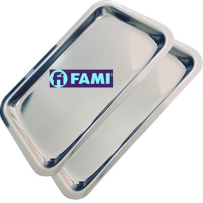Bandeja Cirúrgica E Odontológica  Inox 22x12x1,5 Retangular