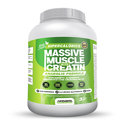Hipercalórico Massive Muscle 3kg sabor Cookies - Hanbal