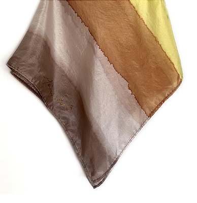 Echarpe Laranja 100% seda | 150x40cm