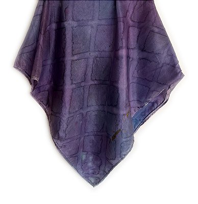 Lenço Lilás 100% seda | 90x90cm