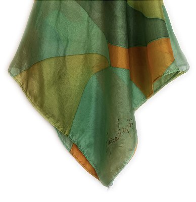 Lenço Vibrante 100% seda | 90x90cm