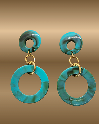 Brinco resina Roberta