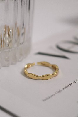 Anel Regulável Nube dourado