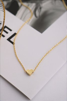 Choker Mini Heart dourado