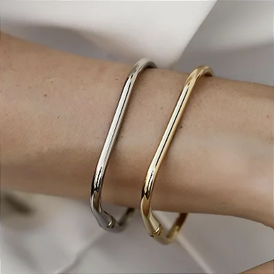 BRACELETE QUADRADO RÓDIO