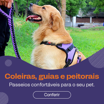 Mini banner guias e coleiras