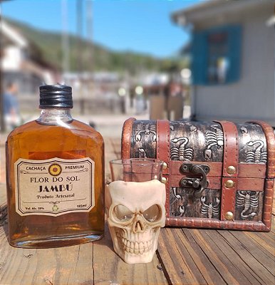 Cachaça de Alambique com Jambú – Edição de Bolso (185ml)