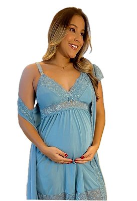 Kit Camisola e Robe Maternidade