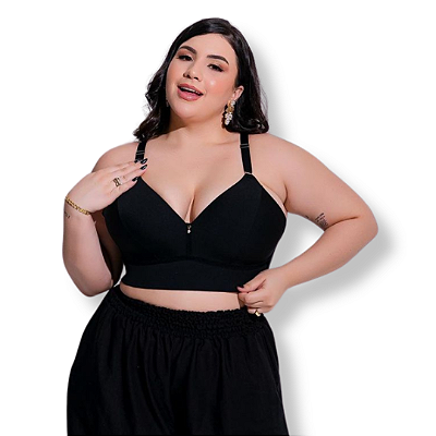 Sutiã Plus Size Reforçado Bojo Soft Sem Aro