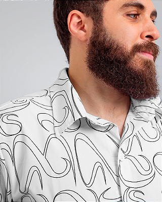 CAMISA DE BOTÃO ESTAMPADA OVER - MNFST
