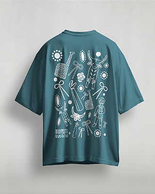 CAMISETA OVERSIZED EM ALGODÃO DE ALTA DENSIDADE - REISADO